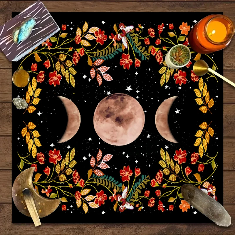 Moonflower tarot table cloth 4
