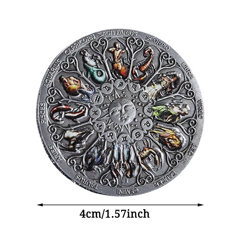 Zodiac wheel coin 6