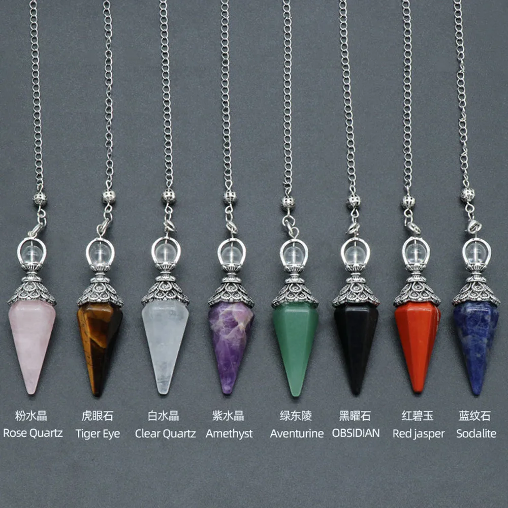 Rose quartz reiki pendulum 5