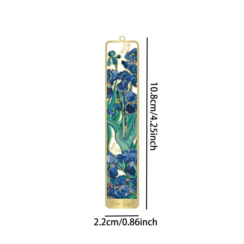 Painted metal bookmark with tassel 6