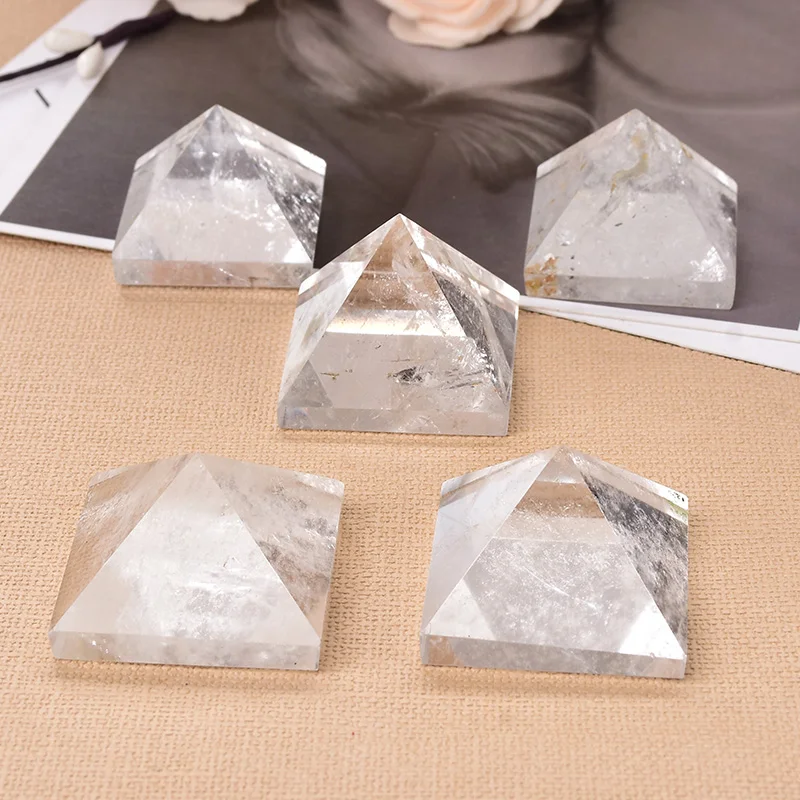 Clear quartz crystal pyramid 5