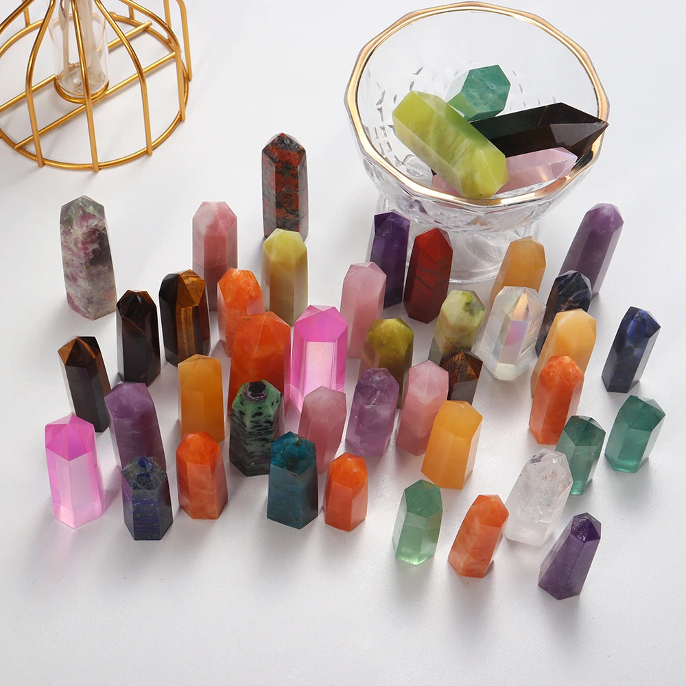 Natural crystal point tower 5