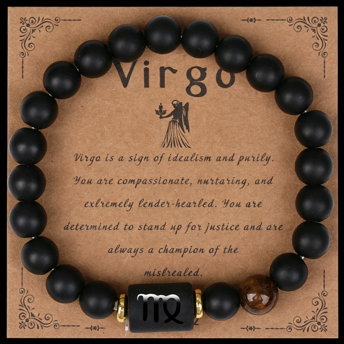 Zodiac sign bracelet on its sign card - Image 6