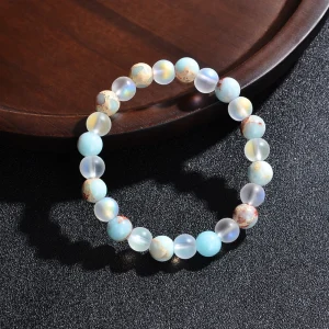Ocean blue bead bracelet 3