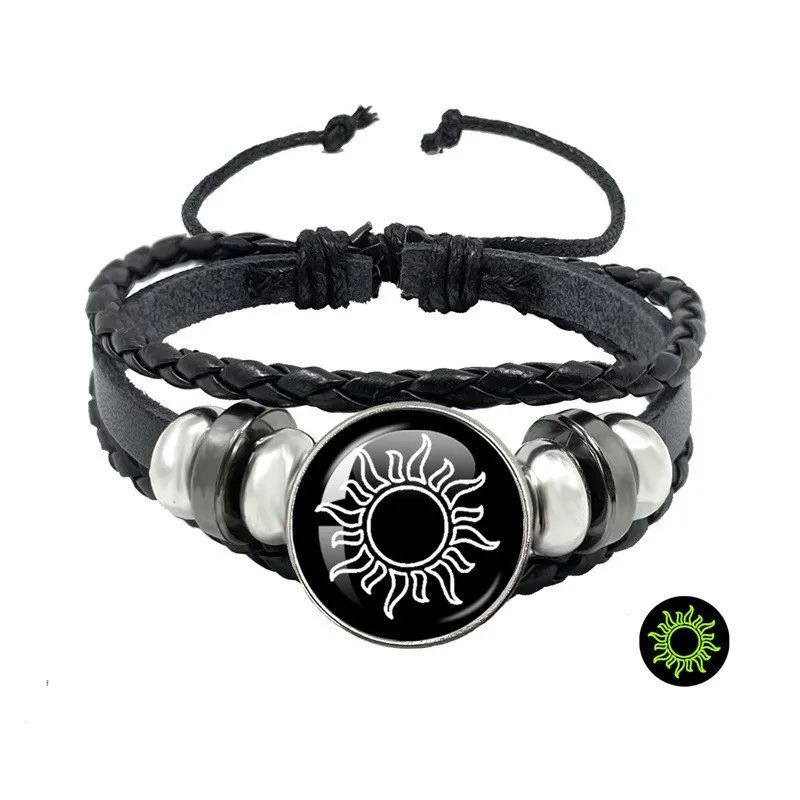 Sun & moon leather bracelets — 2 pieces 5