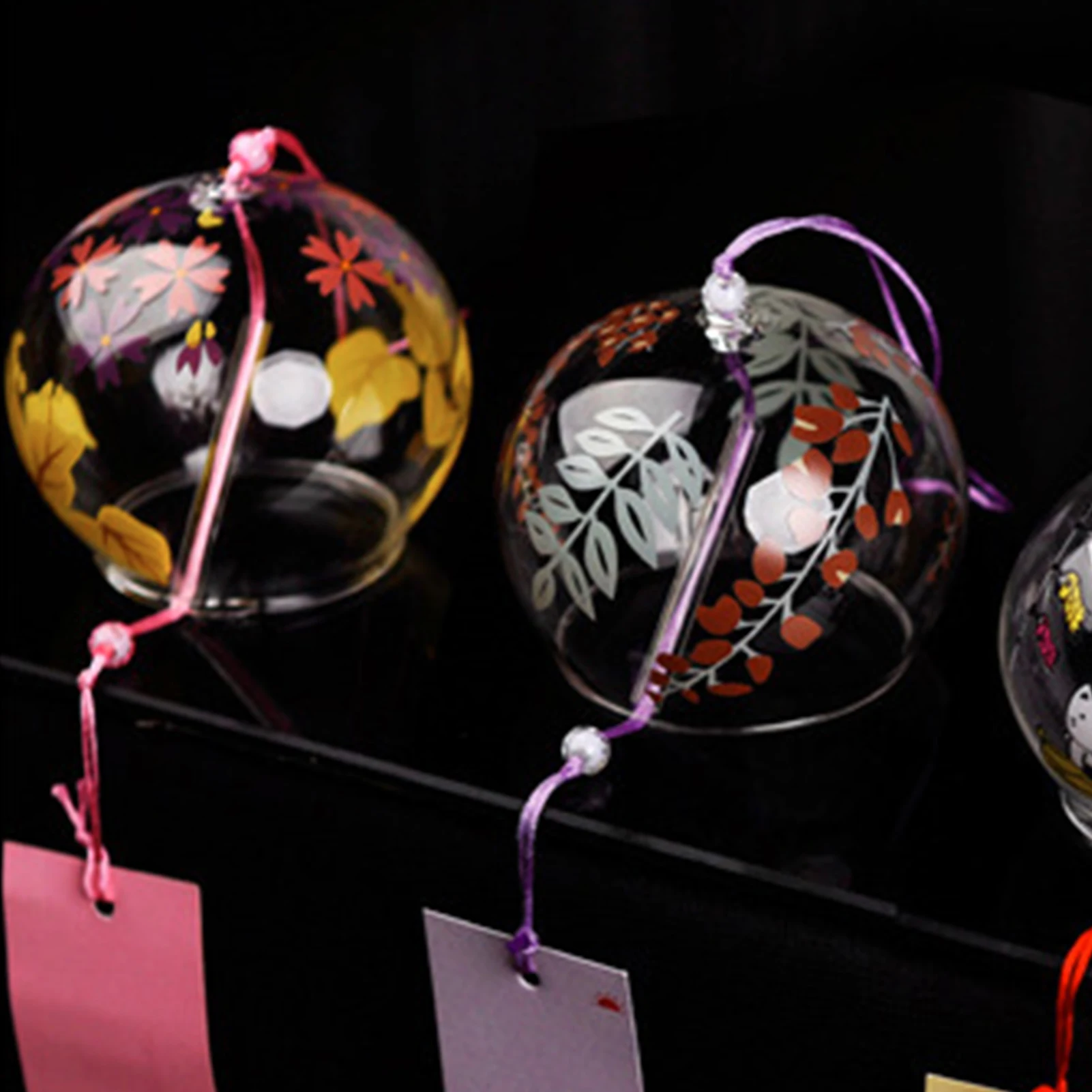 Cherry blossom glass wind chime 4