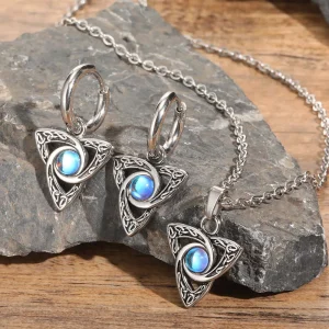 Celtic knot moonstone-style jewellery