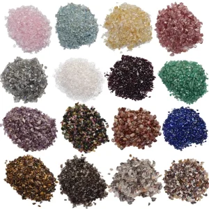 Crystal chip gravel — quartz mix