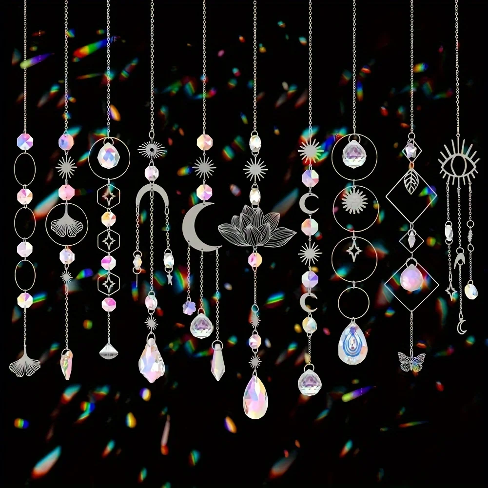 Lotus crystal suncatchers — 10 pieces 2