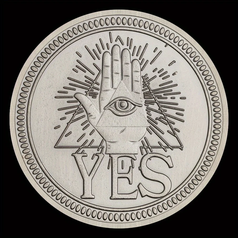 Gothic yes or no coin — all-seeing eye 6