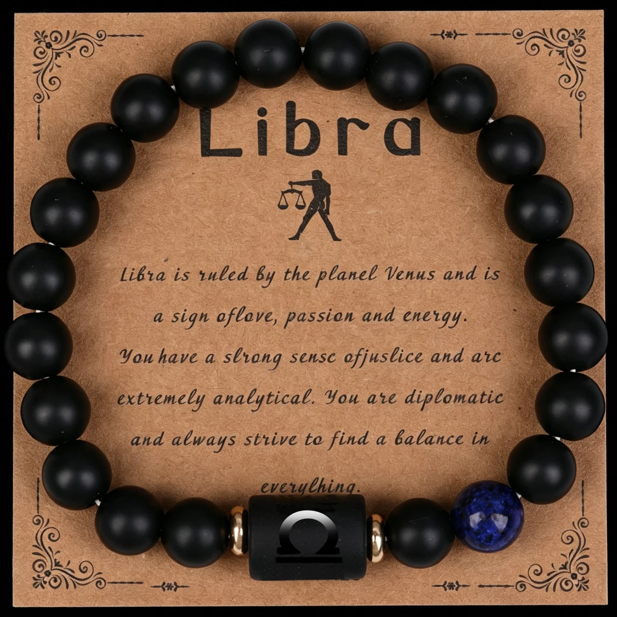 Zodiac sign bracelet on its sign card - Image 4