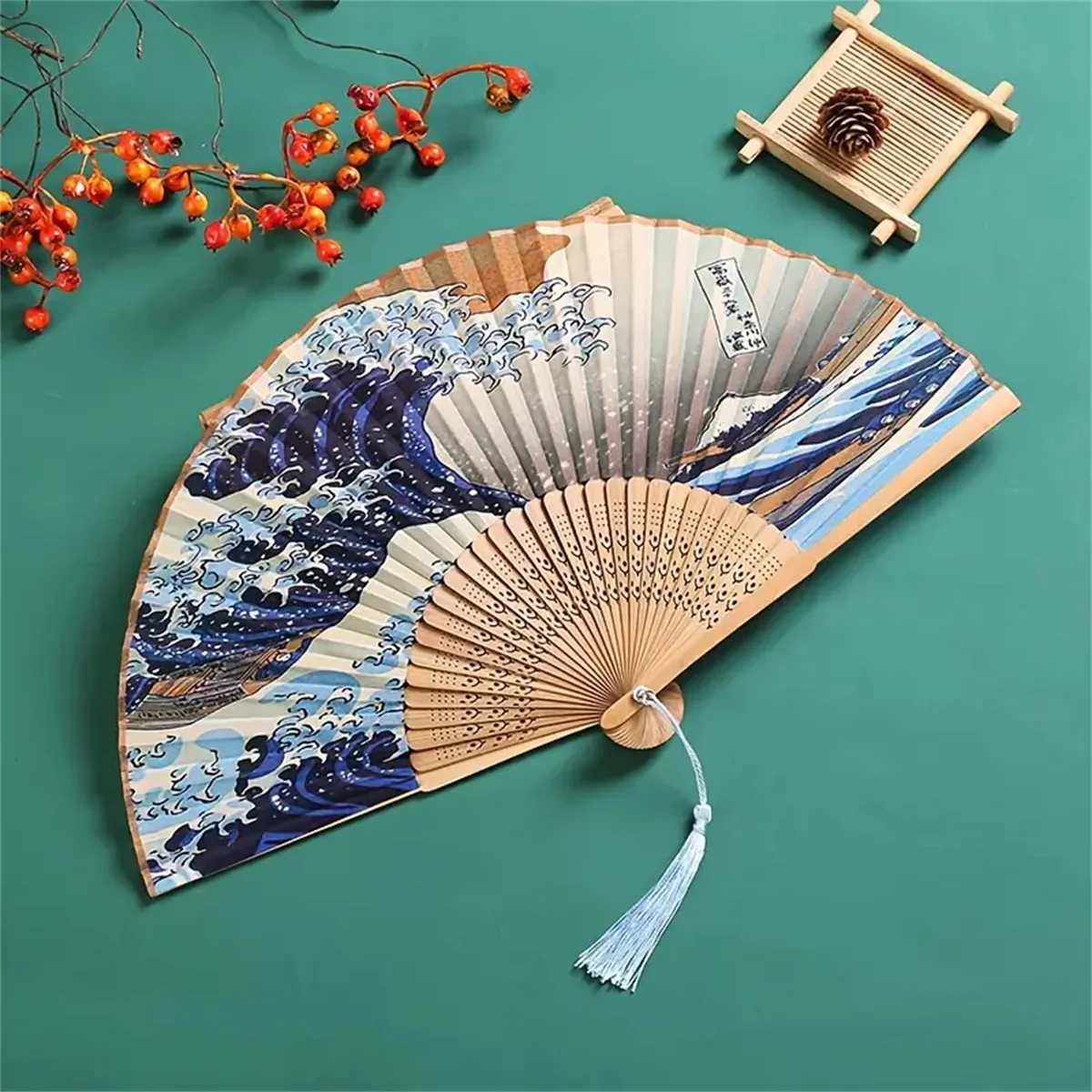 Great Wave folding fan