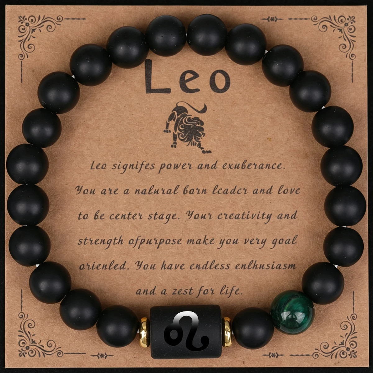 Zodiac sign bracelet on its sign card - Image 2
