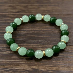 Green aventurine bead bracelet 3