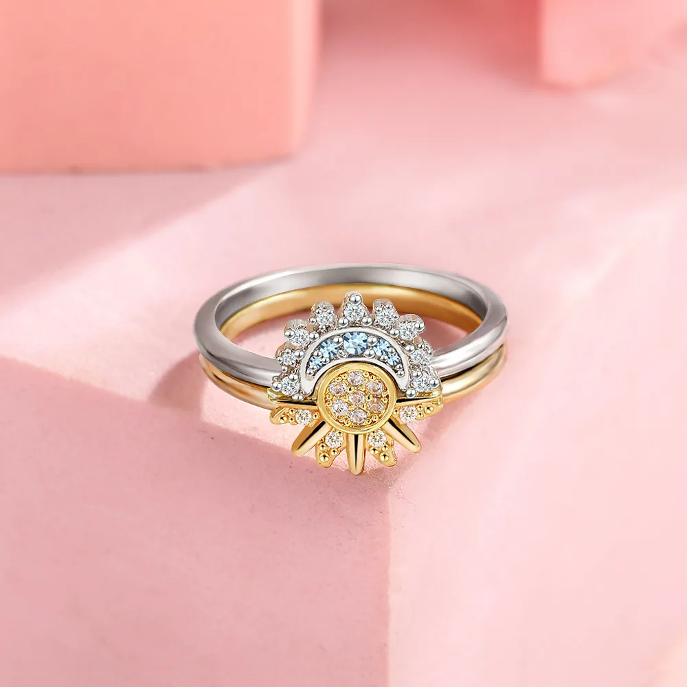 Sun and moon ring set 2