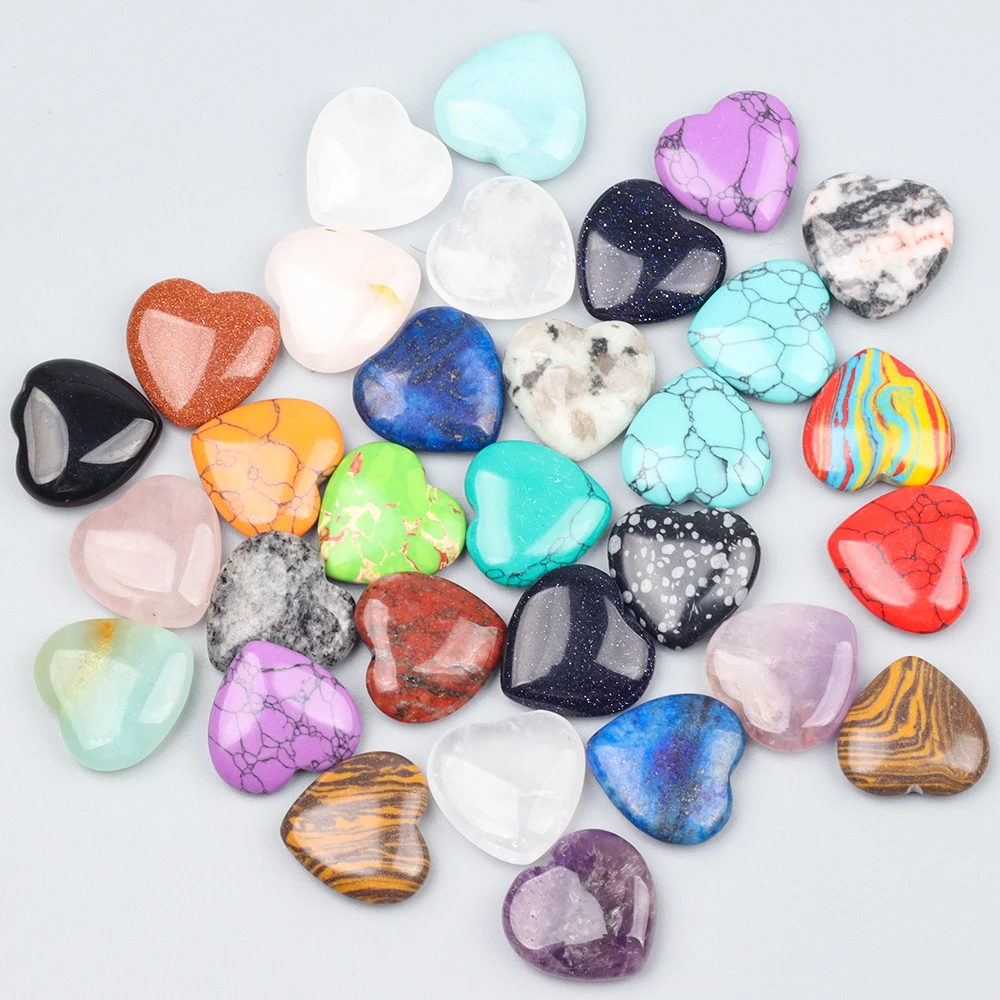 Heart-shaped crystal stones 4