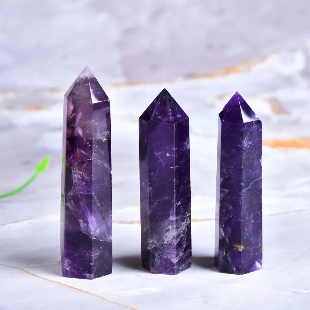 Natural amethyst energy stone