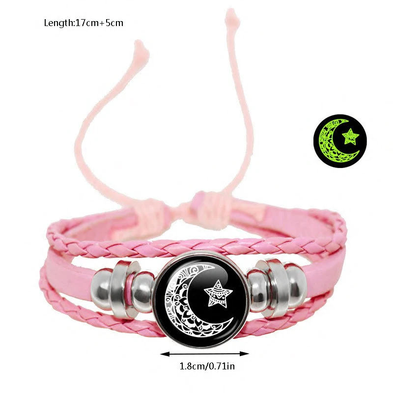 Sun & moon leather bracelets — 2 pieces 6