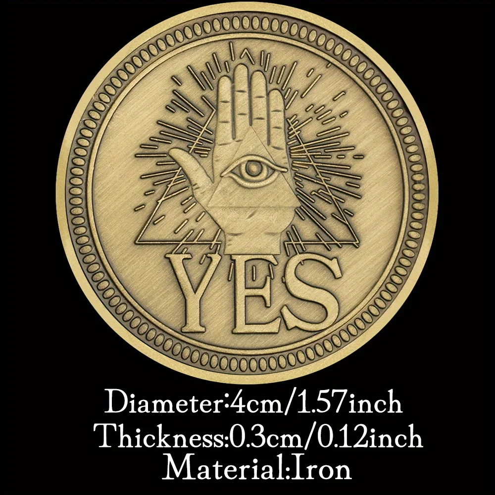 Gothic yes or no coin — all-seeing eye 3