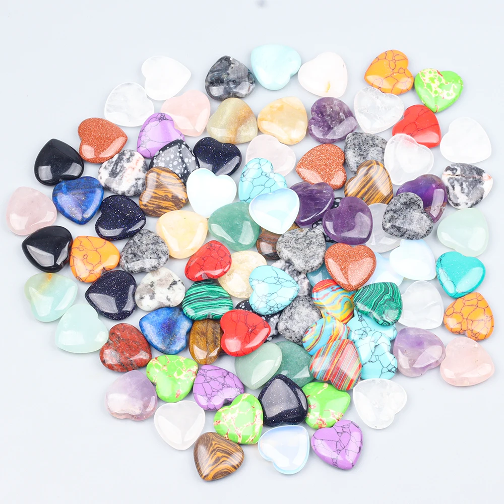Heart-shaped crystal stones 3