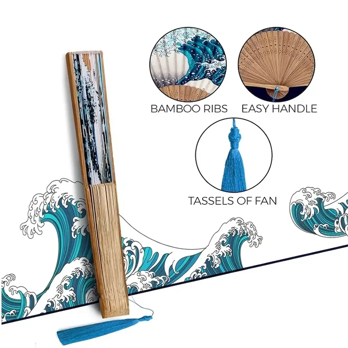 Great Wave folding fan 2