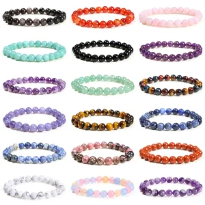 Natural stone bead bracelet