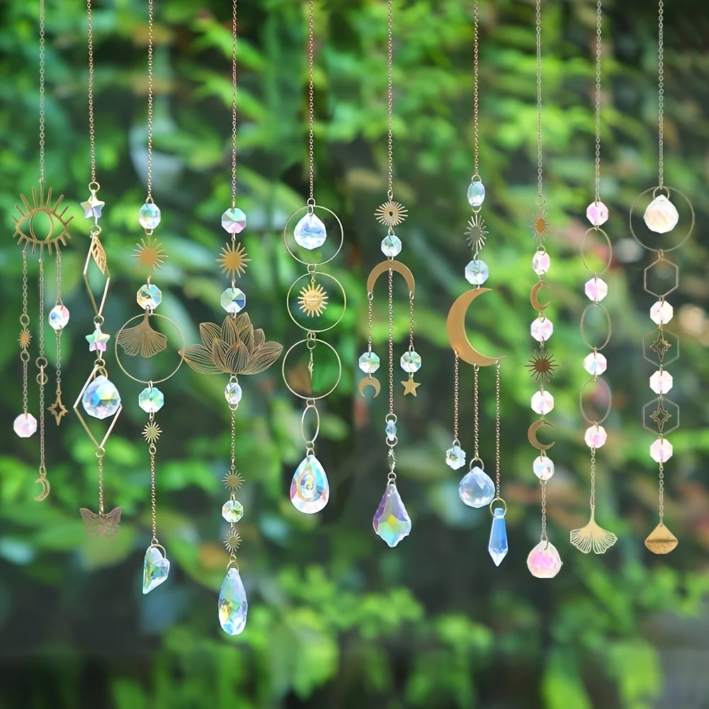 Lotus crystal suncatchers — 10 pieces 4
