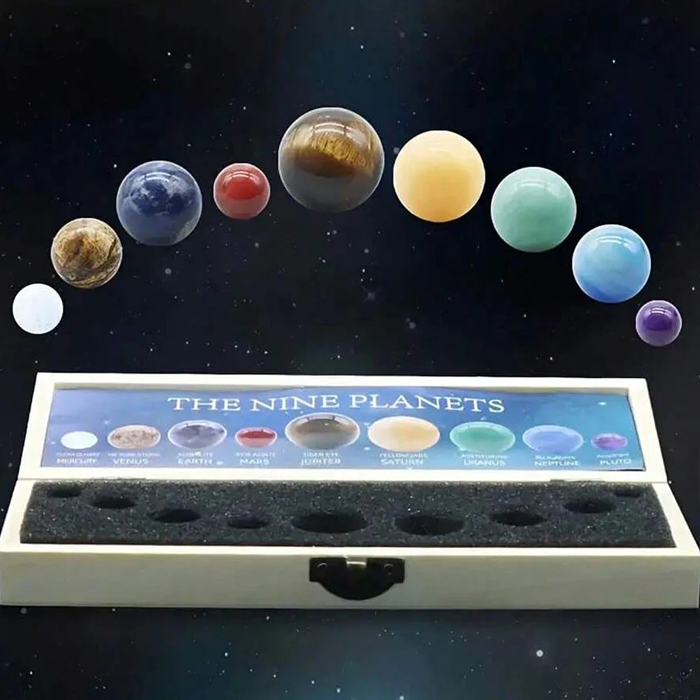 Solar system gemstone set — nine planets 3