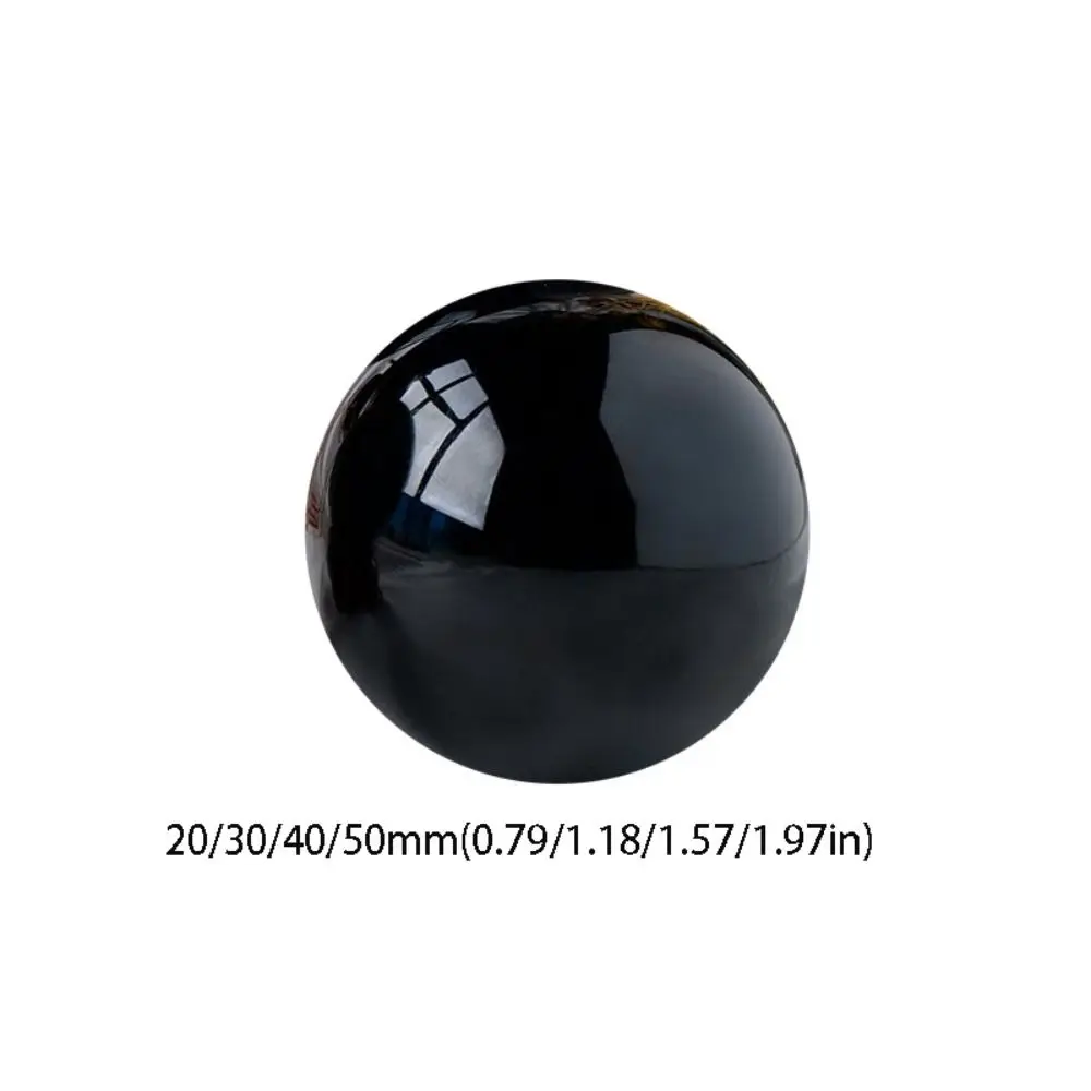 Natural obsidian crystal sphere 6
