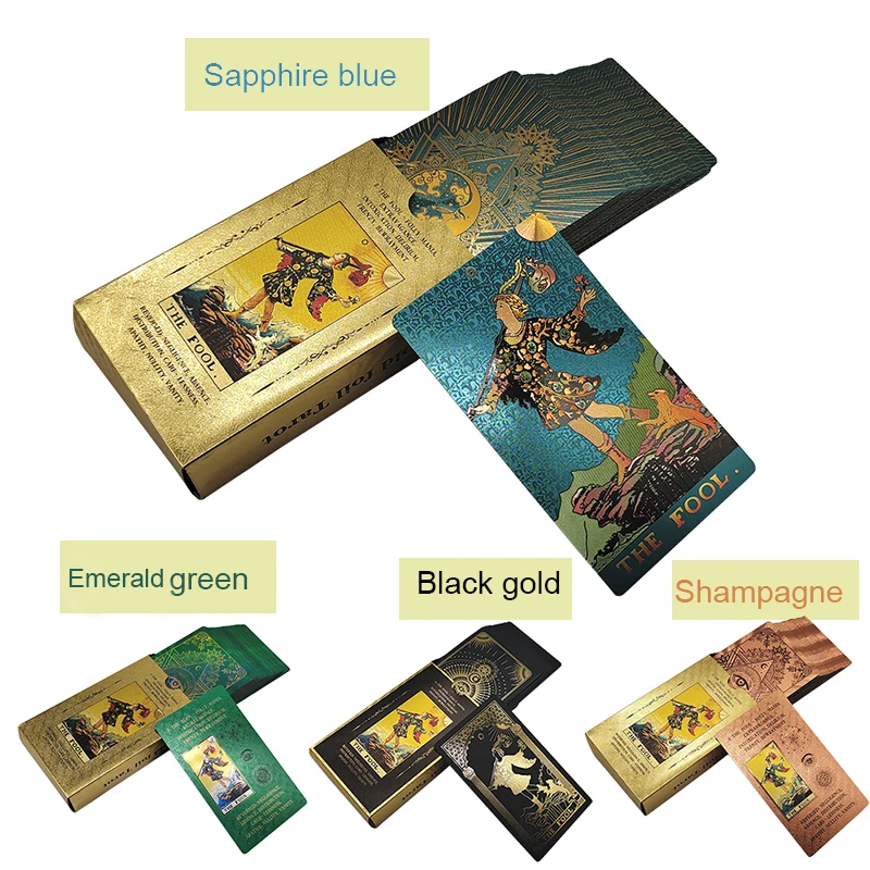 Deluxe gold-foil tarot