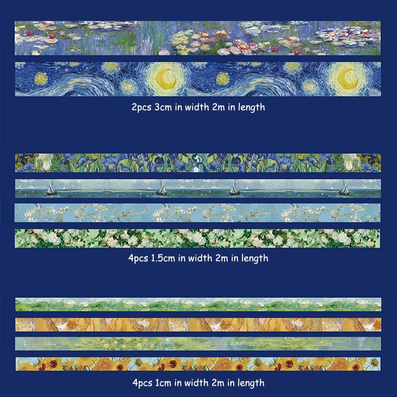 Painted sky washi tape — 10 rolls 6