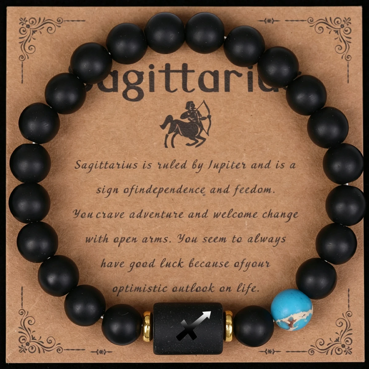 Zodiac sign bracelet on its sign card - Image 5