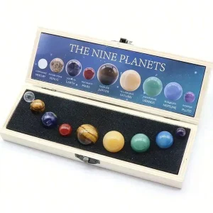 Solar system gemstone set — nine planets