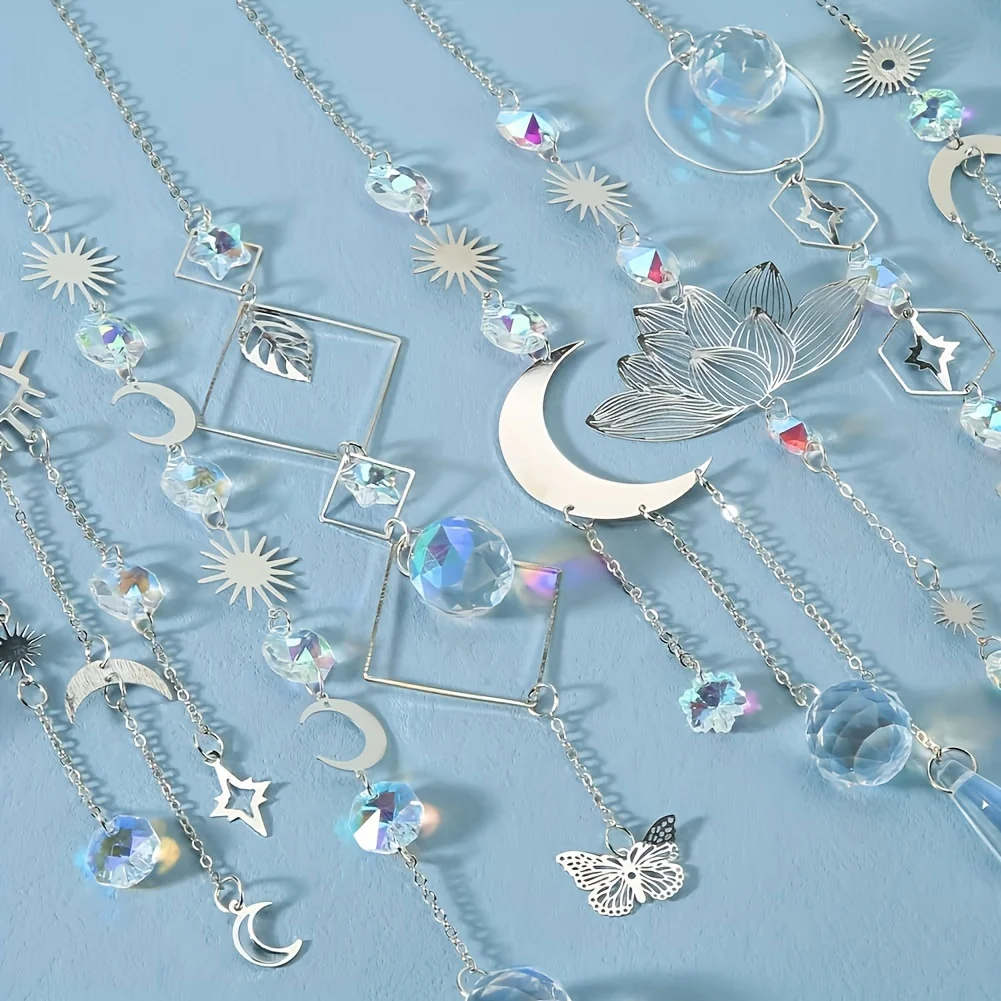 Lotus crystal suncatchers — 10 pieces 5