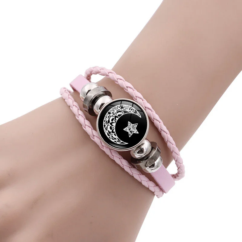 Sun & moon leather bracelets — 2 pieces 4