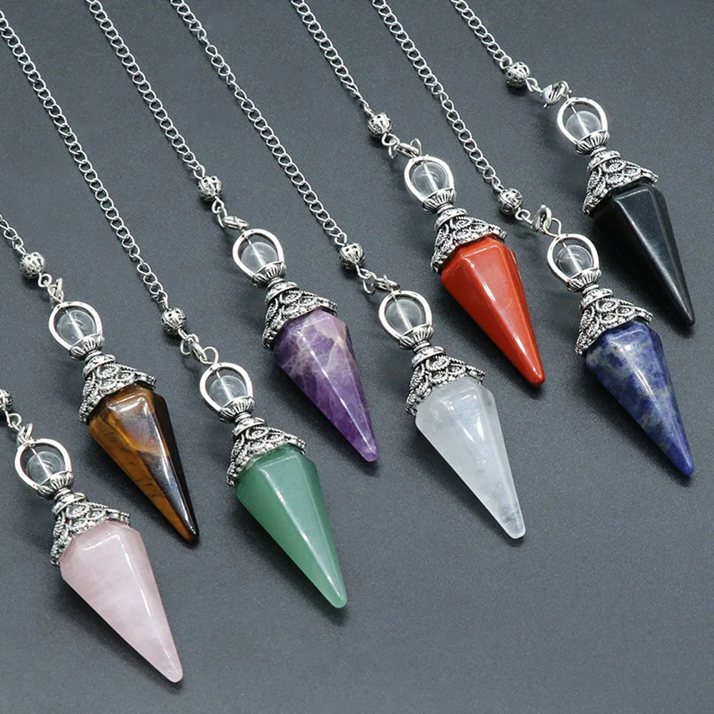 Rose quartz reiki pendulum 6